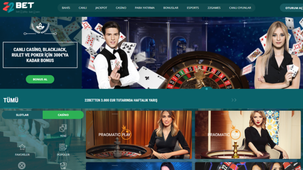 22bet canlı casino sitesi
