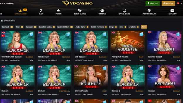 Vdcasino canlı casino sitesi